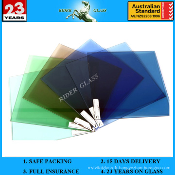 Feuille de verre flottant 2-19 mm avec AS / NZS 2208